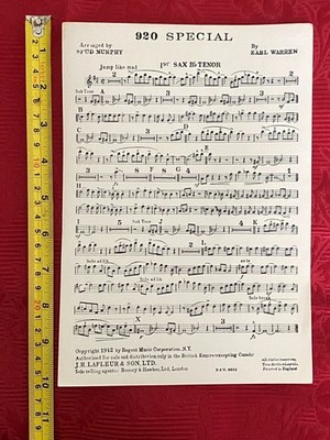 Noten '' 920 Special '' für 1. Tenorsaxophon REF00062