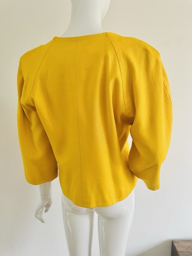 Givenchy Blazer Jacket Vintage 80’s Boutique Jellow Couture Viscose Size FR 38 S - Picture 19 of 23