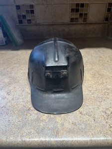 Vtg MSA Comfo Cap Miners Low Vein Helmet Hat Tiger Stripe Original Stamped S 1