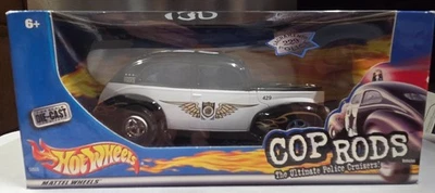 HOT WHEELS 1:24 Scale Fat Fendered '40 Cop Rods Police Cruiser - Image 1 of 4