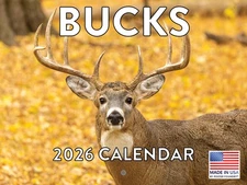 Buck Hunting Calendar 2026 Monthly Wall Calender 12 Month