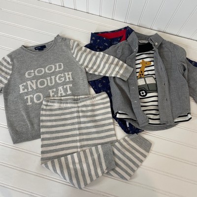 Set of 5 Janie and Jack, Gap, Andy & Evan Baby Clothes Size 6 12M