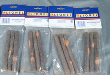 Lionel 6-12740 Lot of 4 Packs Vintage 1996 Wood Wooden Logs Made in USA
