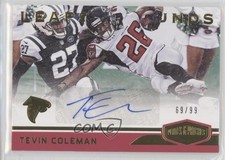 2018 Panini Plates & Patches Leaps and Bounds 69/99 Tevin Coleman Auto 0c6