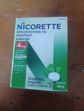 Nicorette 4mg Mint Nicotine Lozenge 72 Pieces