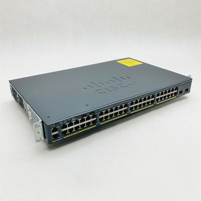 Cisco 2960X WS-C2960X-48TD-L 48-Port SFP+ Gigabit Network Switch w/C2960X-Stack