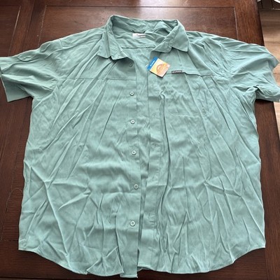 Columbia Sportswear Company Omni-Shade Sun Protection Short Sleeve Shirt XXL New