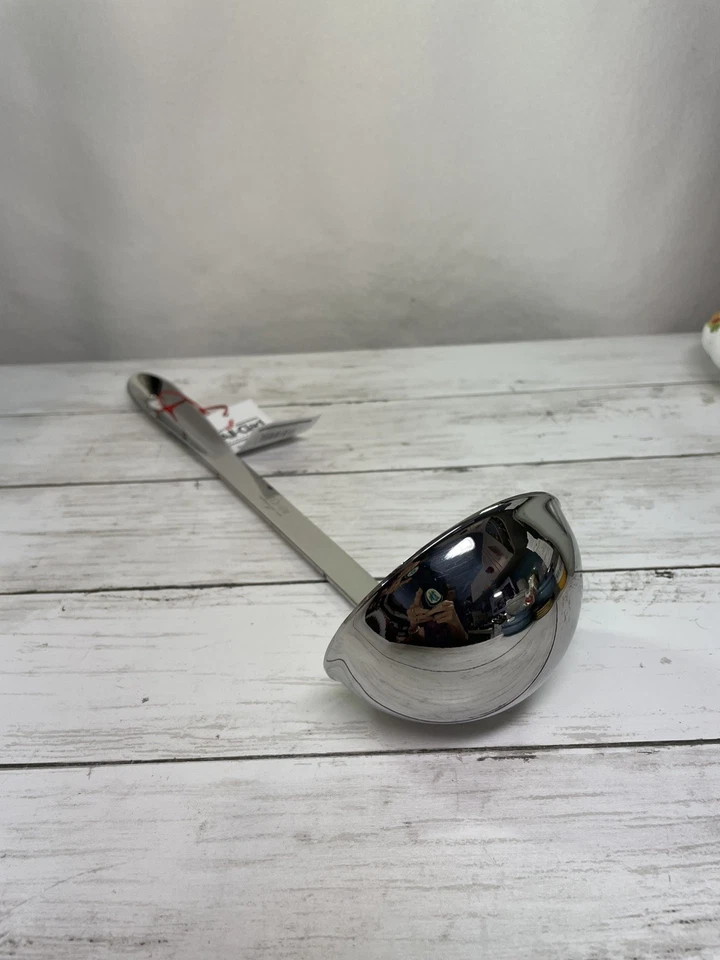 All-Clad Stainless Steel 14.5" Long 6 oz. Round Ladle, New w/tags - Image 2 of 4