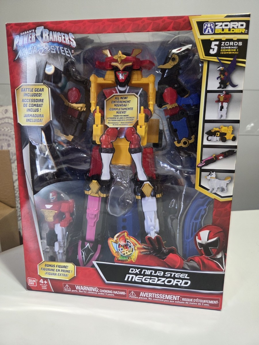 2017 Power Rangers DX Ninja Steel Megazord W Bonus Figure 5 Zords
