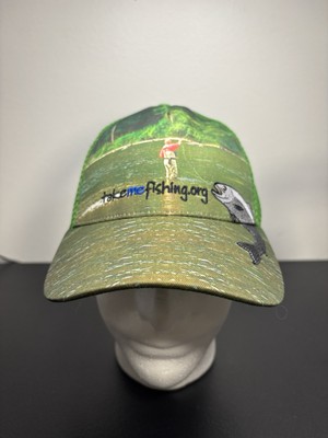 NWOT TakeMeFishing.org Promo Trucker Hat OSFA Sample Adjustable Snapback Nature