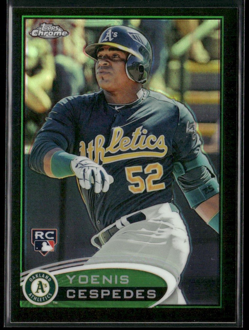 Yoenis Cespedes 2012 Topps Chrome Black Refractor #180 /100 Z1