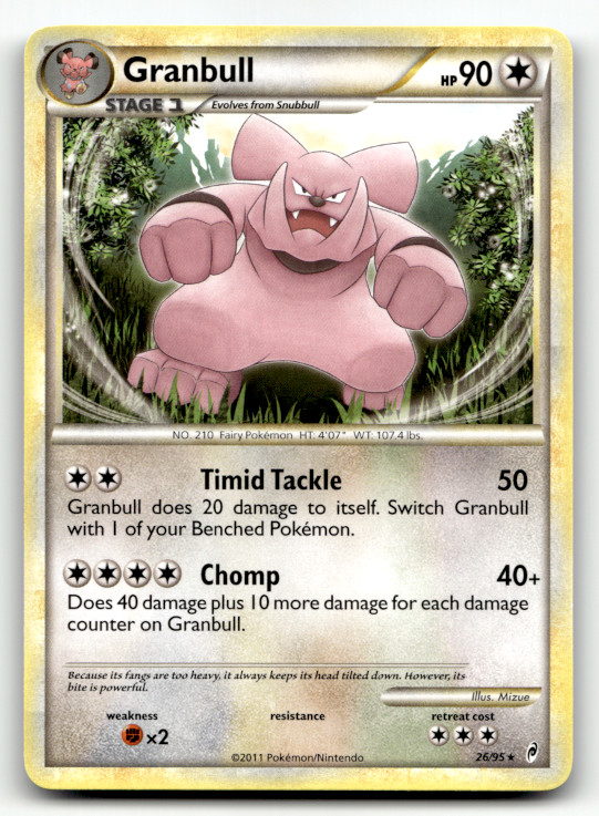 Granbull 26/95 Normal Rare Call of Legends LP