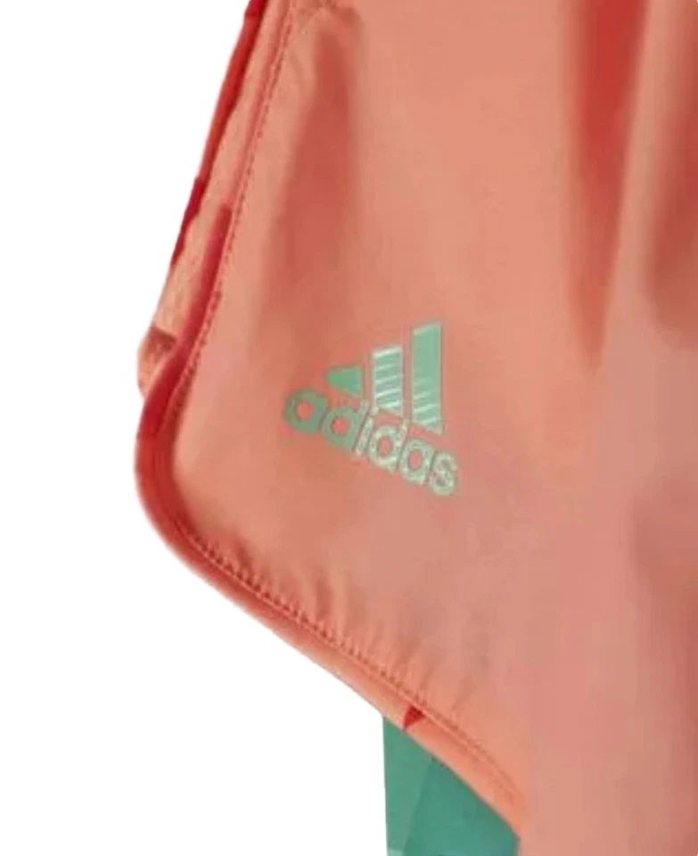 Pantalones Cortos Adidas Para Mujer Club Sunglo Naranja Talla Mediana Nuevo con Etiquetas Tenis Correr Gimnasio Foto 3 de 4