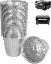 30-Pack BAC459 Grease Bucket Liner for Traeger Ranger, Scout, PTG Drip Tray Line