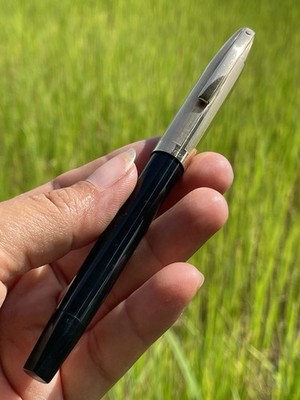 Vintage Sheaffer Imperial Touch down, Black Barrel F 14K USA