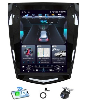 9.7'' Car Radio 4+64G Stereo Carplay GPS for Cadillac ATS XTS SRX CTS 2013-2018
