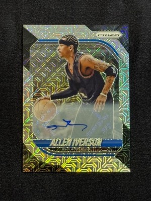 2025-26 PRIZM ALLEN IVERSON MOJO AUTOGRAPH /25 #143