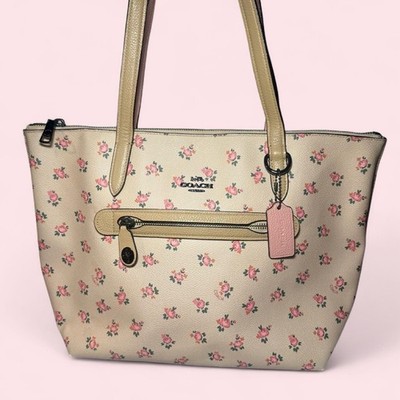 Coach Taylor Tote with Floral Bloom Print (Style No. 27165)