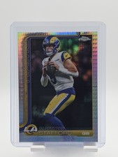 MATTHEW STAFFORD 2025 TOPPS CHROME FOOTBALL PRISM REFRACTOR #169 RAMS Q5718