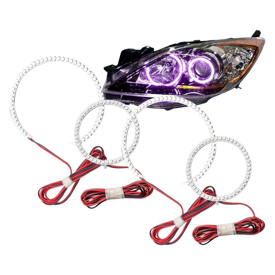 LED Halo Headlights Factory Surface Add On Custom Lights UV/Purple 2422-007 Foto 2 de 4