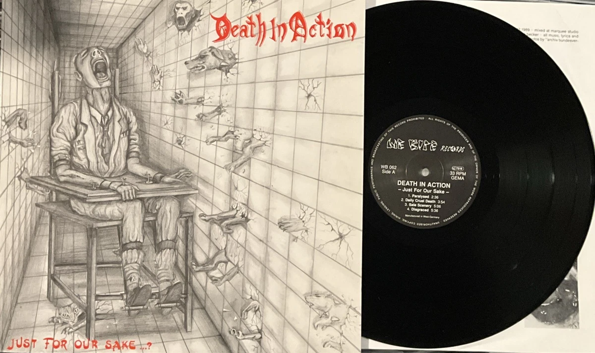 25+ Death Very Good Plus (VG +) Sleeve 33 RPM Speed Vinyl Records