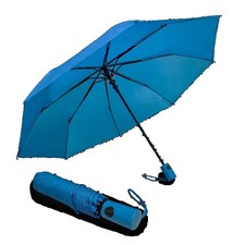 Automatic Open Super Mini Compact Travel Rain Umbrella Teal Color