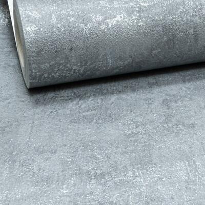  Anthrazit Schiefergrau Metallic Industrial Textur Silber Distressed Beton Neu 