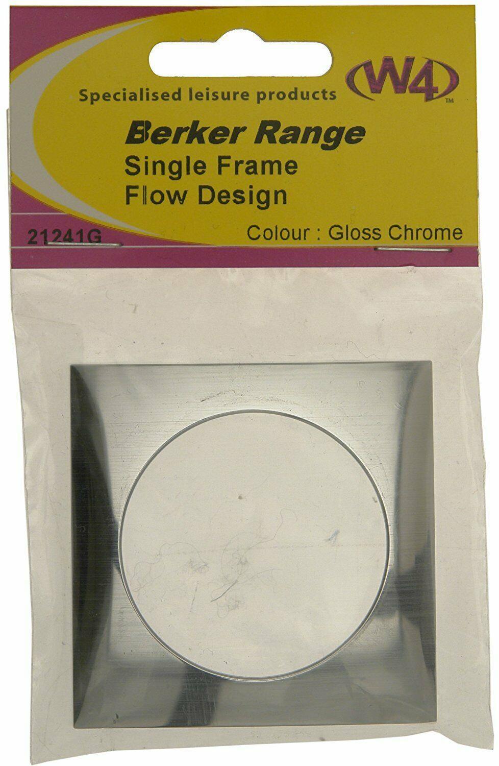 Caravan / Motorhome Berker Single Frame - Flow Design - Colour: Chrome