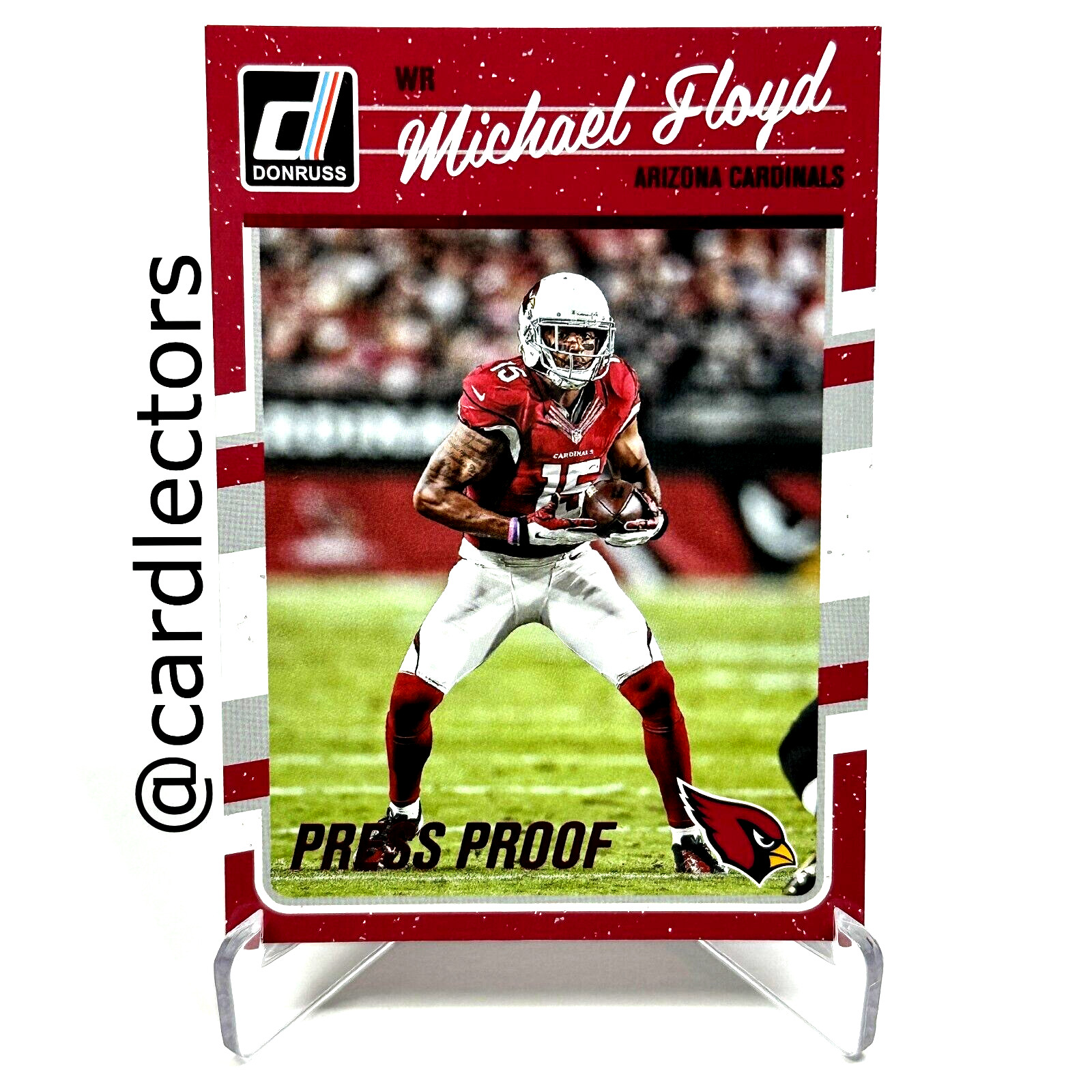 2016 Panini Donruss Football MICHAEL FLOYD #6 Press Proof Red Parallel CARDINALS