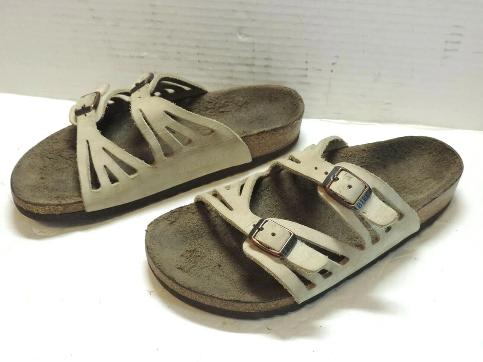 Sandalias Birkenstock Granada de cuero tostado con correas deslizables recortes talla EU 36 Foto 3 de 4