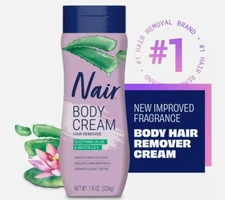 Nair Body Cream Hair Remover Soothing Aloe And Water Lily Scent 9oz / 255g New