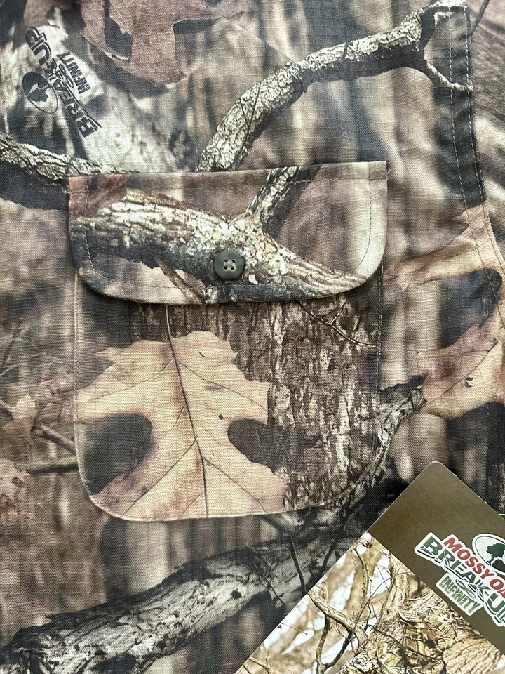 Vintage Men’s Mossy Oak Break Up Infinity Ripstop Long Slv Button Up Size Medium - Image 3 of 4