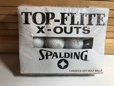 Top-Flite X-Outs Spalding NOS 1 Dozen X-Out Golf Balls