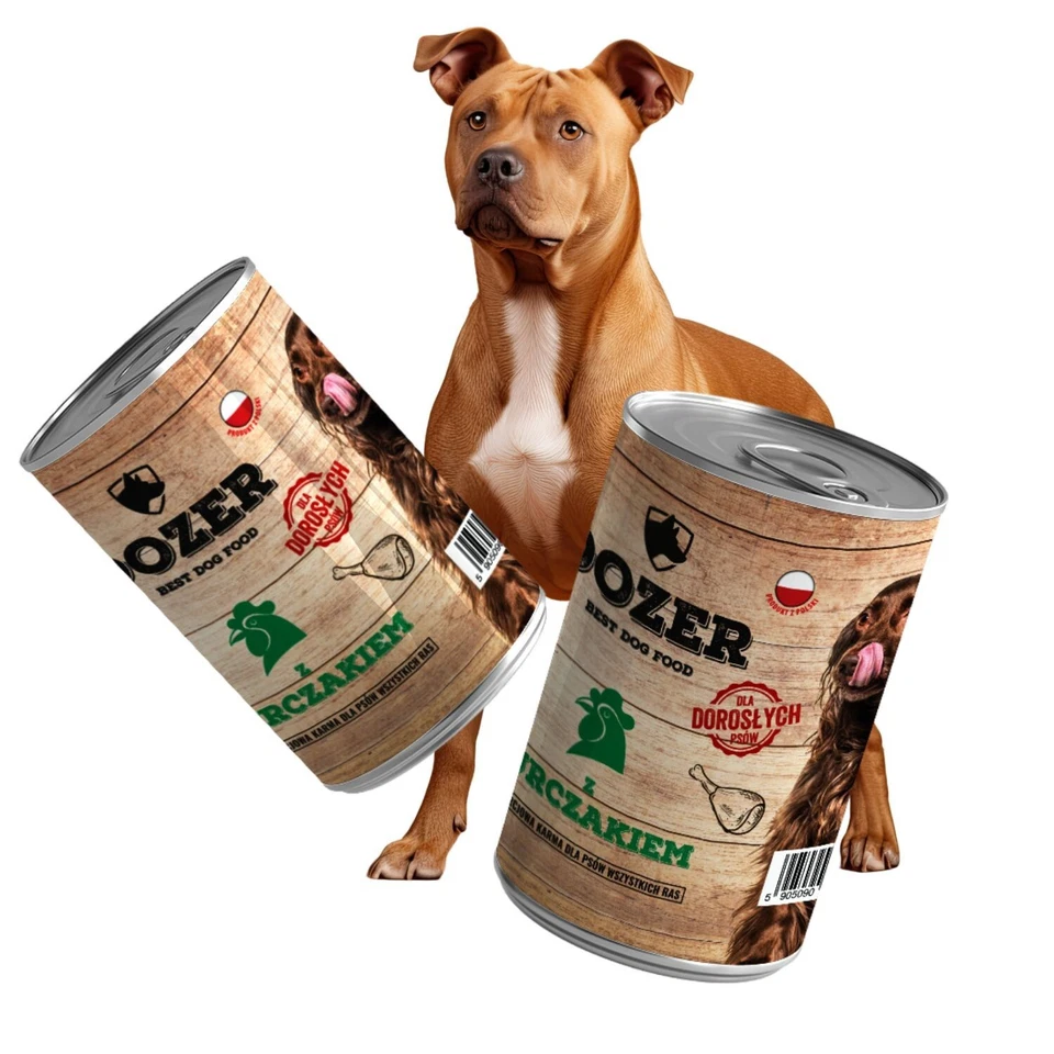 30 x 800g Hundefutter Dozer Huhn Premium Nassfutter getreidefrei Dosen - Bild 2 von 4