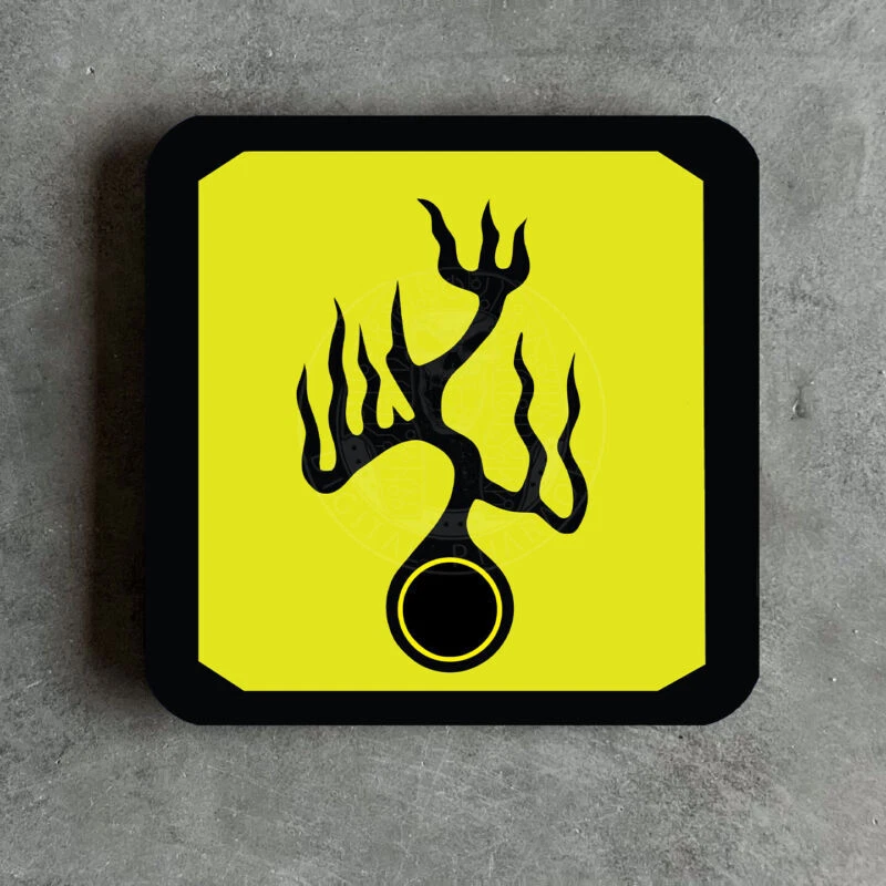 DIGITAL PHARAOH Bruce Lee Hans Island Tree Logo Drinks Coaster Enter The Dragon