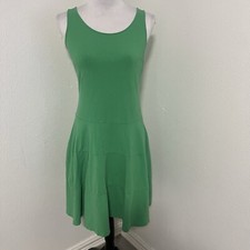 Lauren Ralph Lauren Small Fit & Flare Green Sleeveless Dress Vacation Everyday