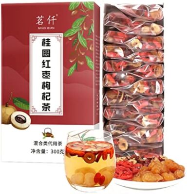 Longan, Red Dates and Wolfberry Tea Fruit Tea Combination 300g (15g X 20 Packs) 