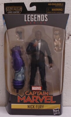 Hasbro Marvel Legends Nick Fury Flerken Captain Marvel Movie Kree Sentry BAF