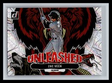 ⚾ ZAC VEEN 2023 DONRUSS UNLEASHED SILVER RAPTURE INSERT # U3