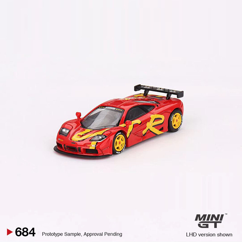 MINIGT 1:64 Metal Model Car McLaren F1 GTR 1996 Presentation Sport Vehicle #684