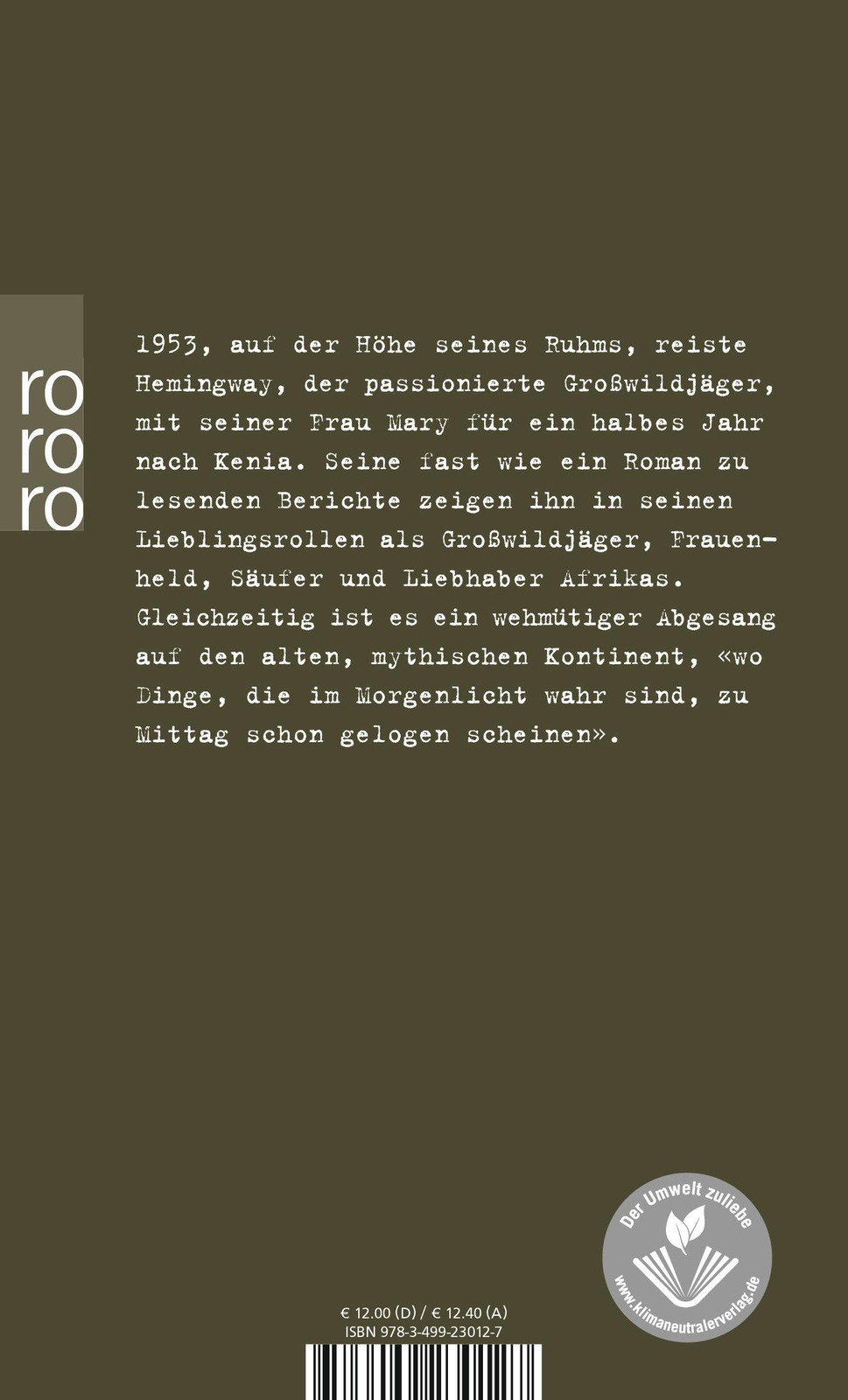 Thumbnail - Die Wahrheit Morgenlicht | Ernest Hemingway | Eine Afrikanische Safari