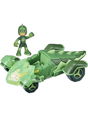 PJ Masks Toys Glow & Go Gekko-Mobile, Light Up Toy Cars, Includes Gekko Action