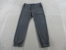 Mack Weldon Pants Mens Large Gray Chino Joggers Drawstring Stretch Casual Taper