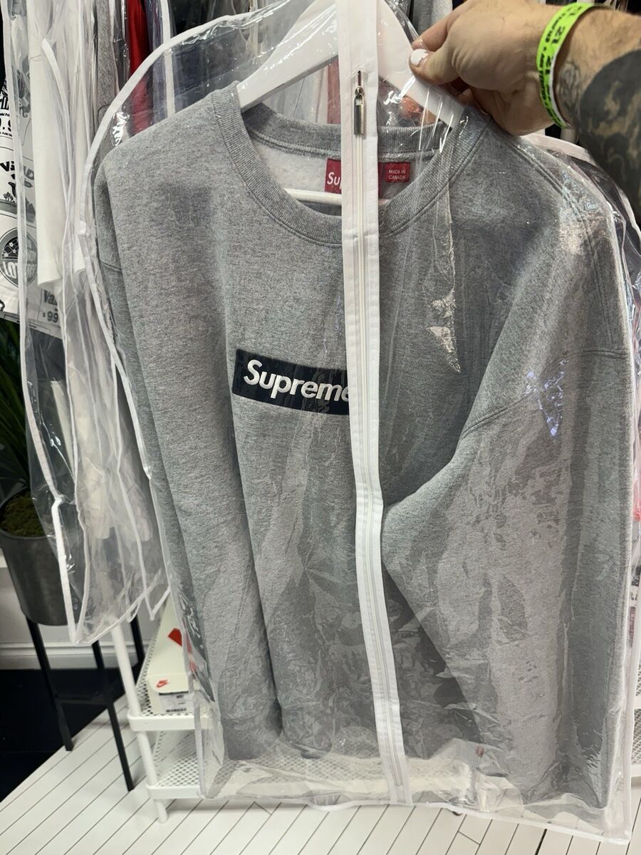 Supreme Box Logo Crewneck Grey FW22 XL | eBay Supreme Box Logo Crewneck Grey FW22 XL | eBay