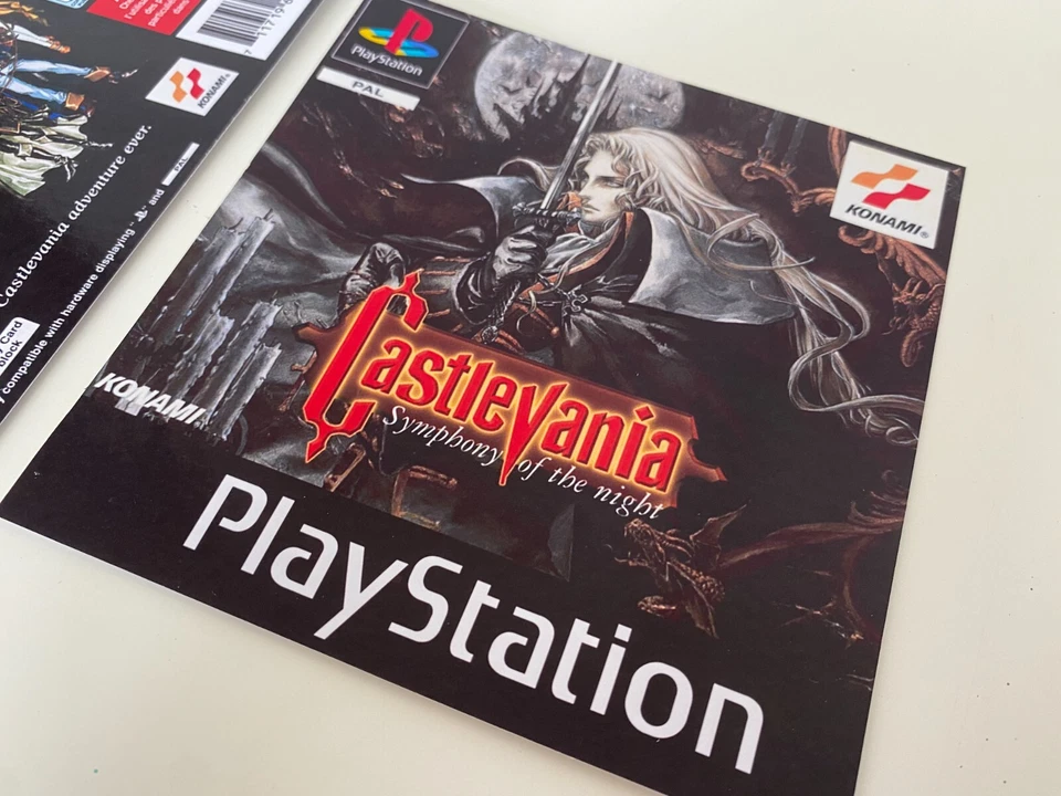 Castlevania Symphony Of The Night PlayStation PS1 Inlay Covers Front Back - Image 4 of 4