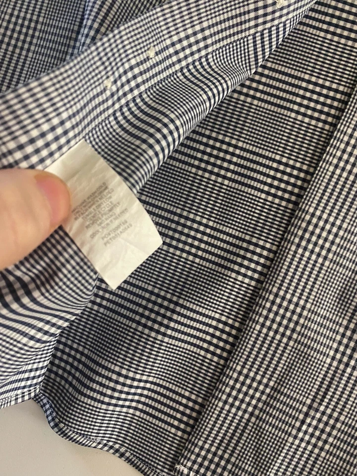 CAMISA MANGA LARGA PERRY ELLIS Poli Cuadros Mediana M 15,5 x 34/35  Foto 3 de 4