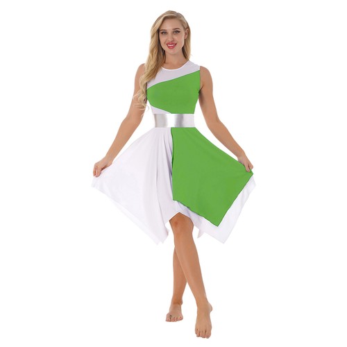 Costume lirico donna liturgico ballo lode abiti color block culto - Foto 55 di 103