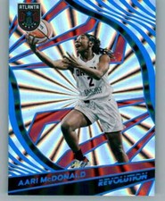 2022 Panini WNBA Revolution Sunburst #21 Aari McDonald 3/75 Atlanta Dream