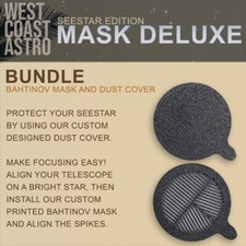 ZWO Seestar S50 - Mask Deluxe Bundle Bahtinov Mask and Dust Cover 