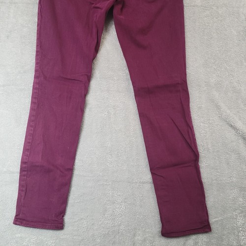 Express Jeans Women's 6 (29x27.5) Burgundy Purple Ankle Jegging Stretch Denim - Picture 6 of 15